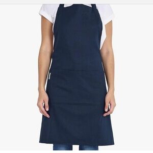 Mellow Nuff Navy Blue Apron 100% Cotton